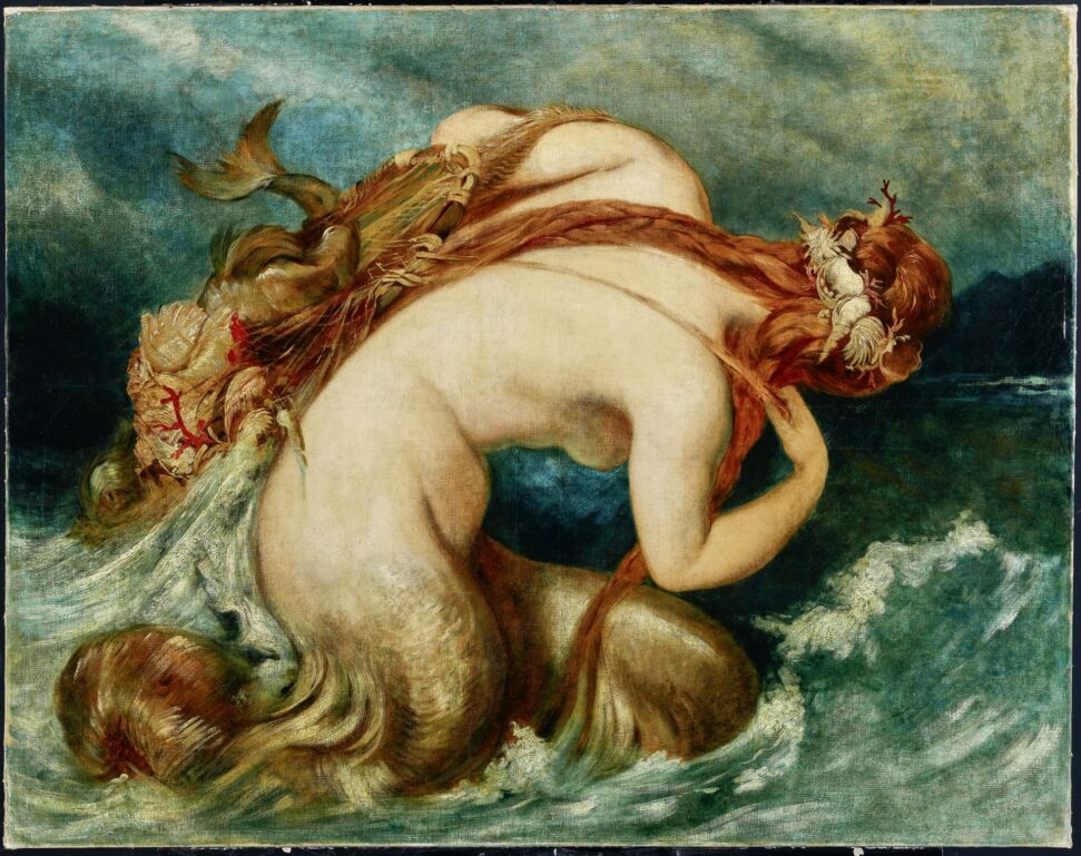 Hans Makart (1840–1884), Nixe mit Fischernetz (Rückenansicht), 1871–1872, Öl auf Leinwand © Salzburg Museum (Leihgabe der Raiffeisenlandesbank Oberösterreich früher: Hypo Salzburg)