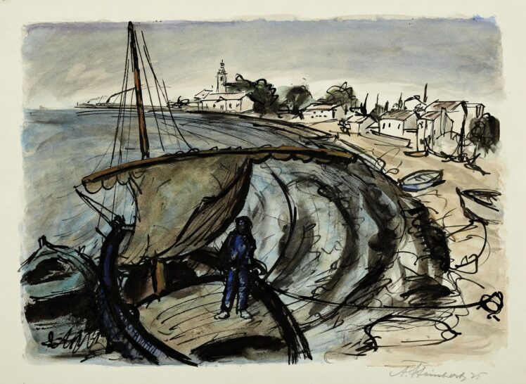 Anton Steinhart (1889–1964), Crikvenica IV, 1925, Tusche, Aquarell auf Papier © Salzburg Museum