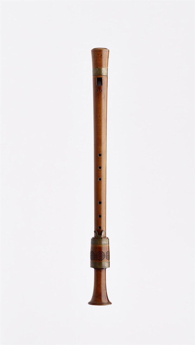 Hans Rauch von Schratt, Bassettblockflöte, 1535, Holz (Buchsbaum), Messing, 84 cm, Inv.-Nr. MI 1143 © Salzburg Museum