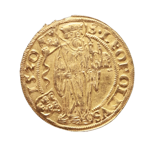 Wiener Hausgenossen (bis 1522), Goldgulden, Wiener Hausgenossen, 1520, Gold, geprägt, 3,18 g, Inv.-Nr. MÜ 16839 © Salzburg Museum