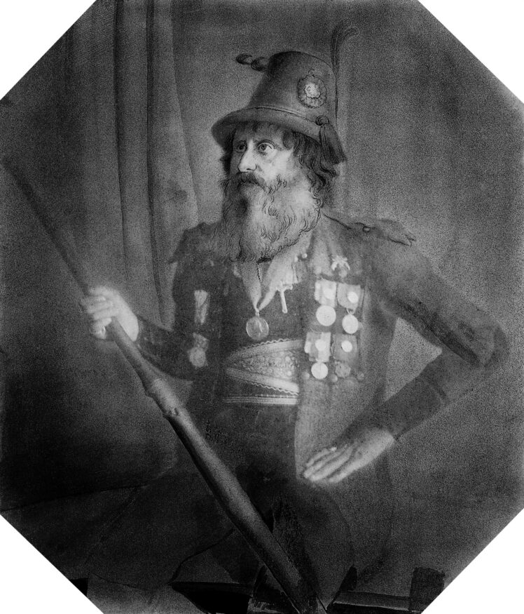 Inkunabel der Salzburger Fotografie, stammt vom berühmten Maler Georg Pezolt, der als Fotograf eigentlich nicht bekannt ist