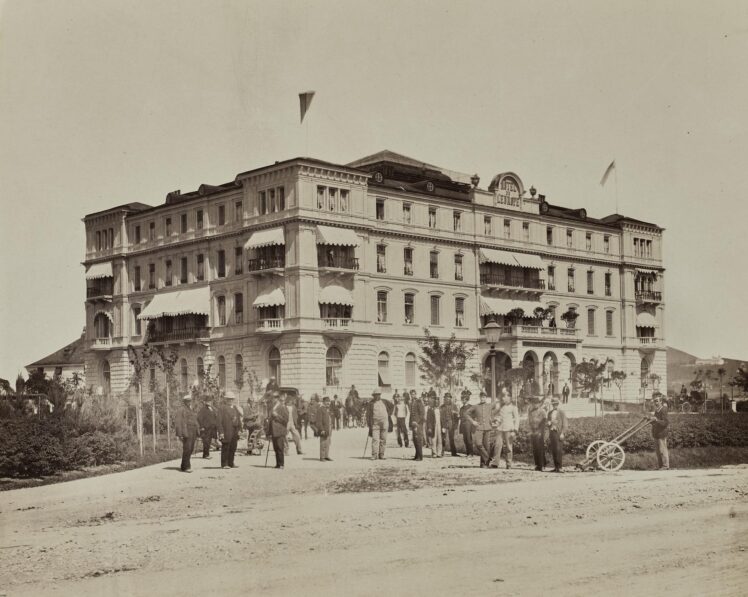 Karl Boos, Hotel de l'Europe in seiner ersten Ausbaustufe nach Lang-Ceconi © Salzburg Museum