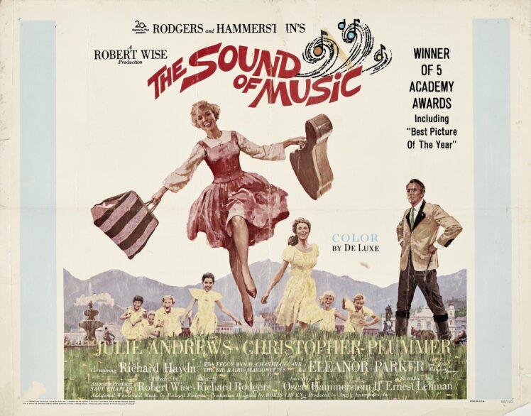 20th Century Fox (Herausgeber), Howard Terpning (*1927) (Entwurf), The Sound of Music, 1966, Papier, Druck © Salzburg Museum (Sammlung Roger Pluijm, Schiedam/NL, Ankauf 2024)