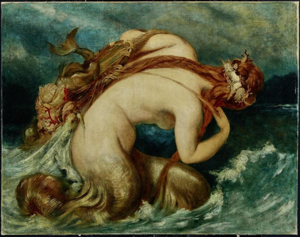 Hans Makart  (1840–1884), Nixe mit Fischernetz (Rückenansicht), 1871–1872, Öl auf Leinwand © Salzburg Museum (Leihgabe Hypo Salzburg) [laut Leihvertrag]