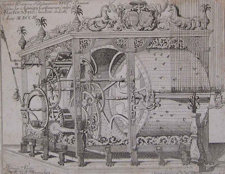 Christoph Lederwasch (1651–1705), Glockenspielwerk, Stich © Salzburg Museum