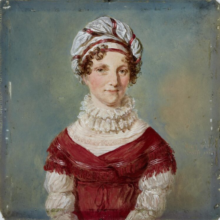 Barbara Krafft (1764–1825), Porträt einer Dame mit Turban, Vor 1800, Öl auf Elfenbein, Inv.-Nr. 1005-2020 © Salzburg Museum (Dauerleihgabe Salzburger Museumsverein)