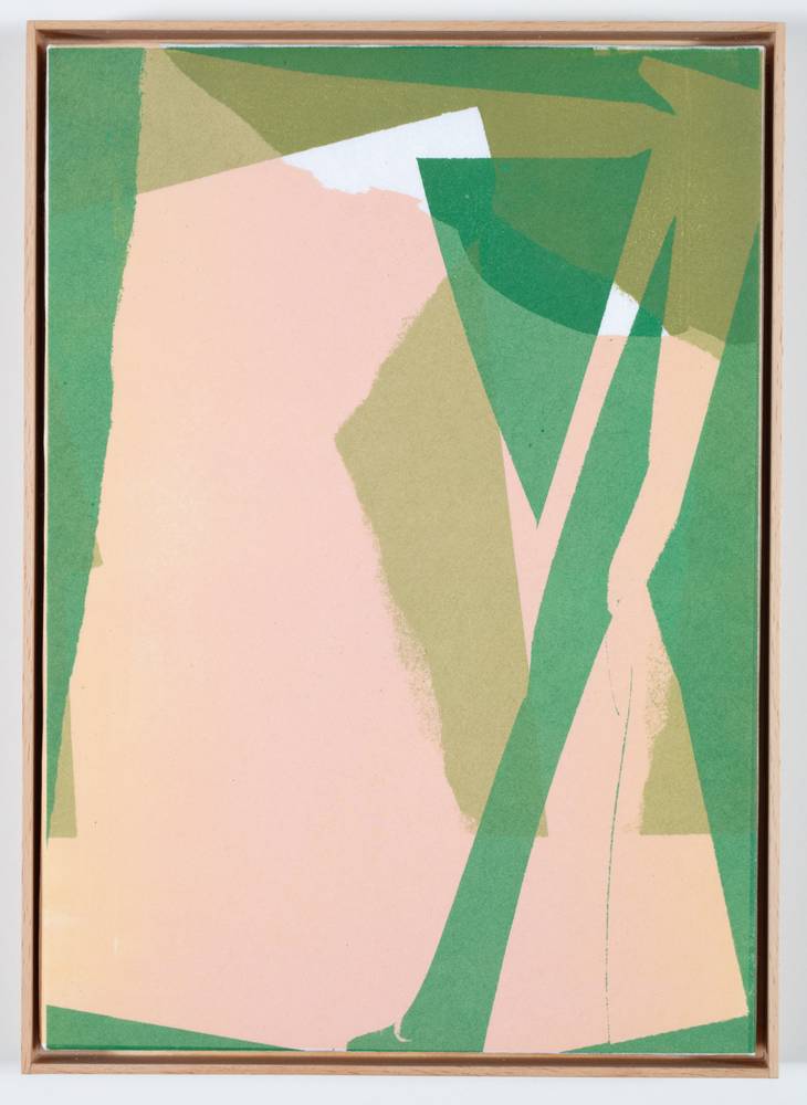 Tina Graf (*1997), KW 16 und KW 24 aus der Serie „xxx/365“, 2021-22, Schablonen-Linoldruck auf Japanpapier, jeweils 30 x 22,5 cm, Inv.-Nr. 1074 a-g2023 und Inv.-Nr. 1075 a-g-2023