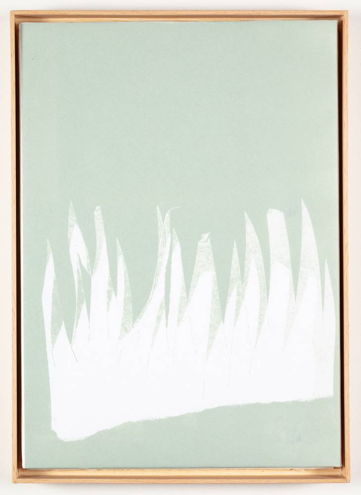 Tina Graf (*1997), KW 16 und KW 24 aus der Serie „xxx/365“, 2021-22, Schablonen-Linoldruck auf Japanpapier, jeweils 30 x 22,5 cm, Inv.-Nr. 1074 a-g2023 und Inv.-Nr. 1075 a-g-2023
