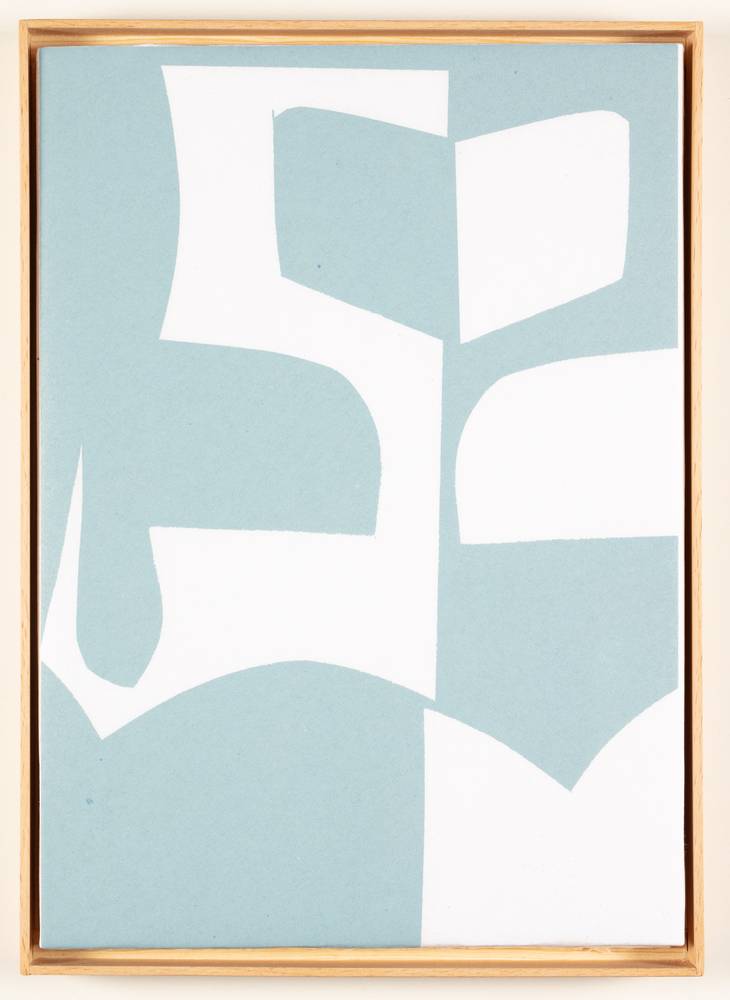 Tina Graf (*1997), KW 16 und KW 24 aus der Serie „xxx/365“, 2021-22, Schablonen-Linoldruck auf Japanpapier, jeweils 30 x 22,5 cm, Inv.-Nr. 1074 a-g2023 und Inv.-Nr. 1075 a-g-2023