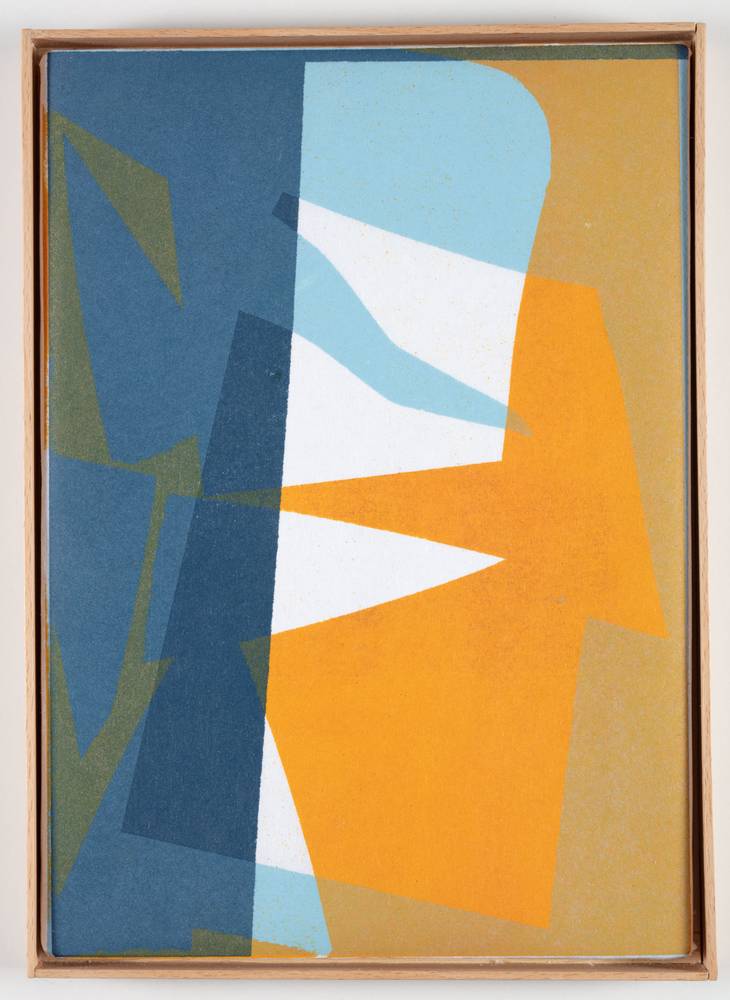 Tina Graf (*1997), KW 16 und KW 24 aus der Serie „xxx/365“, 2021-22, Schablonen-Linoldruck auf Japanpapier, jeweils 30 x 22,5 cm, Inv.-Nr. 1074 a-g2023 und Inv.-Nr. 1075 a-g-2023