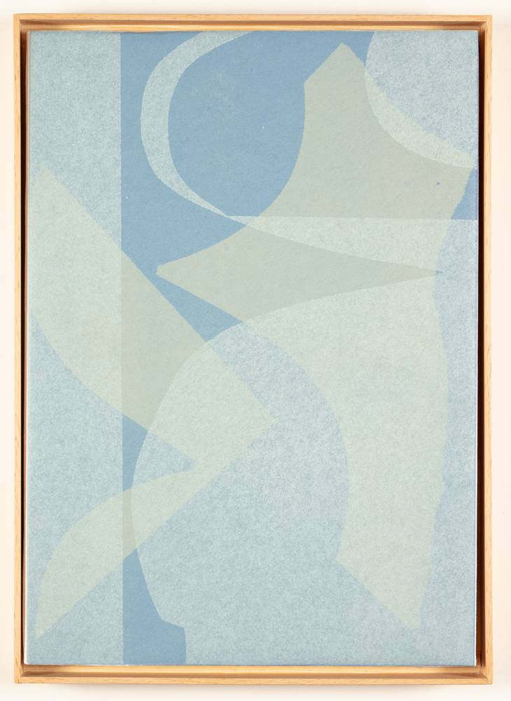 Tina Graf (*1997), KW 16 und KW 24 aus der Serie „xxx/365“, 2021-22, Schablonen-Linoldruck auf Japanpapier, jeweils 30 x 22,5 cm, Inv.-Nr. 1074 a-g2023 und Inv.-Nr. 1075 a-g-2023