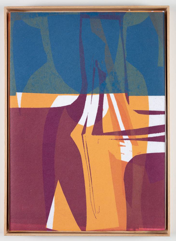 Tina Graf (*1997), KW 16 und KW 24 aus der Serie „xxx/365“, 2021-22, Schablonen-Linoldruck auf Japanpapier, jeweils 30 x 22,5 cm, Inv.-Nr. 1074 a-g2023 und Inv.-Nr. 1075 a-g-2023