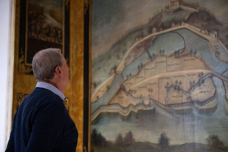 Gelbes Fürstenzimmer © Keltenmuseum Hallein/Coen Kossmann
