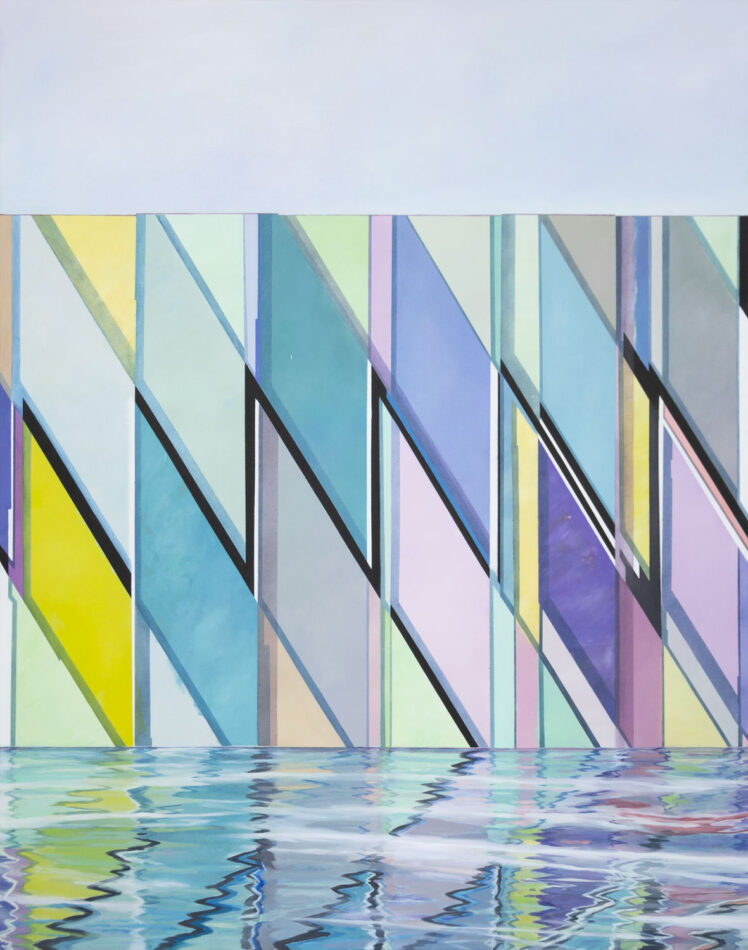 Stefan Wirnsperger, N for Nuisance, (aus der Serie "Material Characters"), Öl und Acryl auf Leinwand, 190x150cm, 2022, Ankauf bei Galerie Schnitzler-Lindsberger © Stefan Wirnsperger