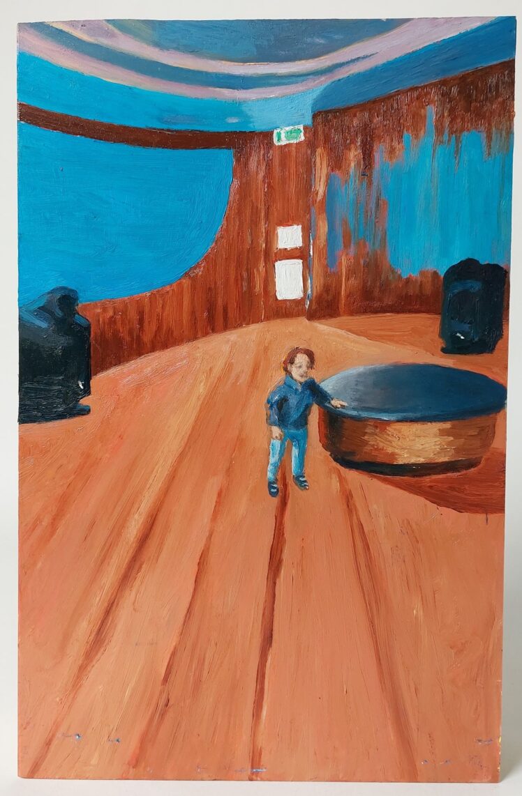 Séamus Kealy (*1972), Salzburg Museum I, 2022, Öl auf Holz, Ankauf bei Galerie Frey Salzburg, © Salzburg Museum