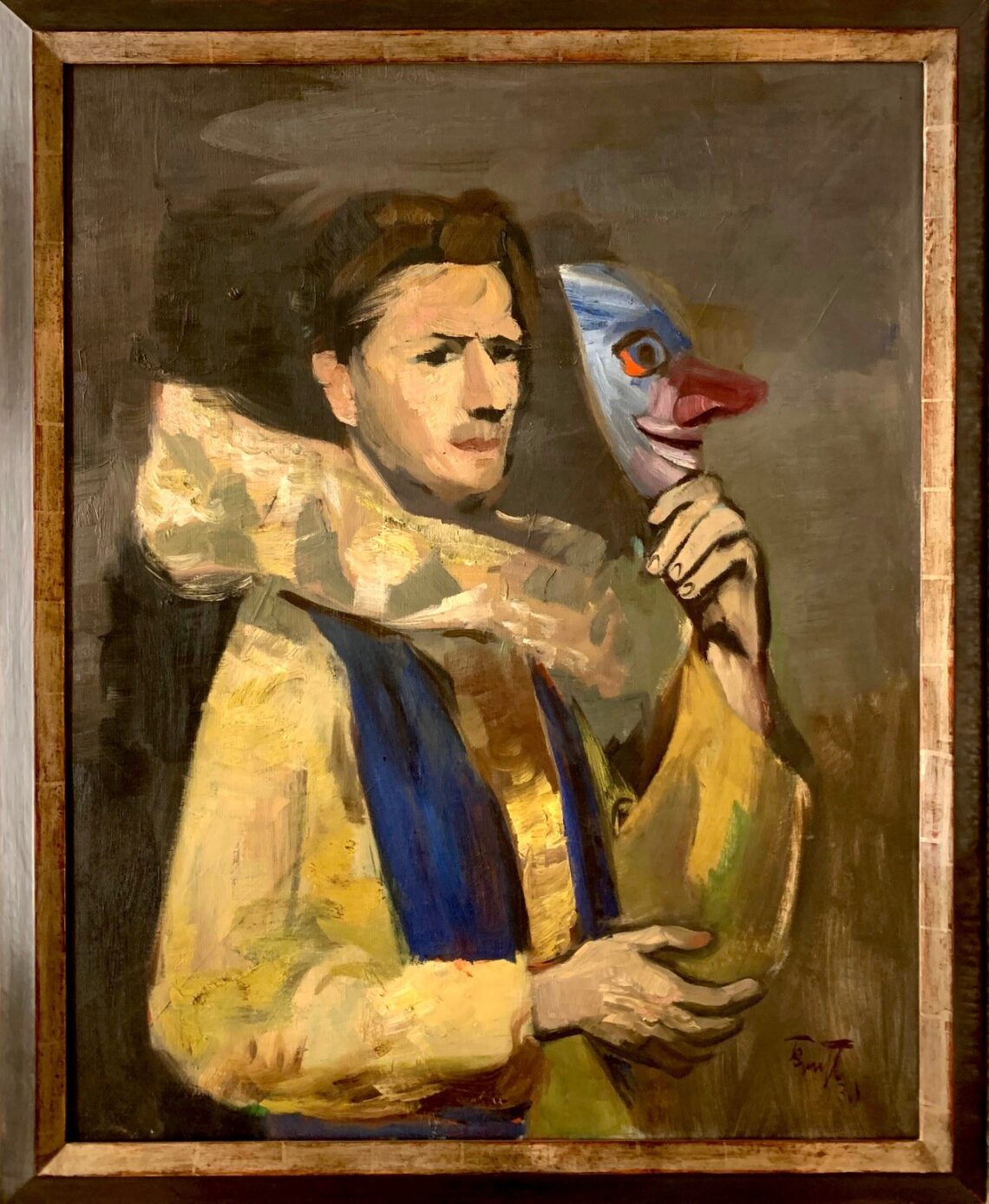Selbstbildnis mit Maske, Karl Friedirch Brust, 1934 © Museum Kunst der Verlorenen Generation Salzburg