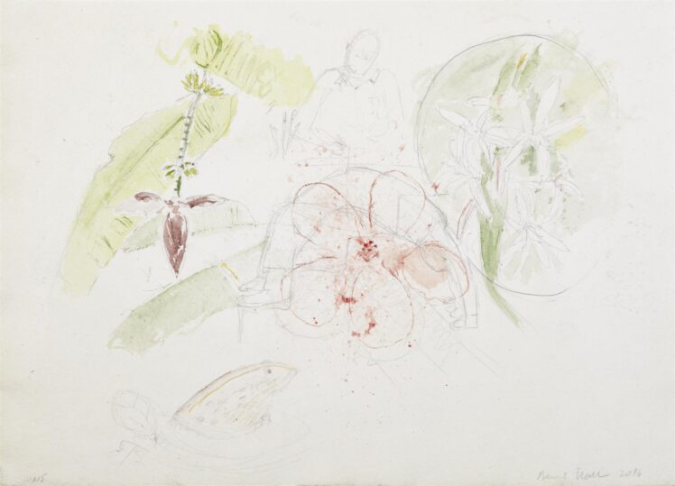 Koller Bernd, Zeichner, 2016, Aquarell und Mischtechnik auf Papier, Ankauf bei Galerie Heike Curtze, Wien