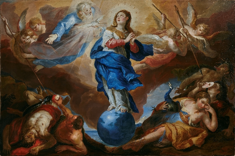 Johann Michael Rottmayr, Triumph der Immaculata, 1697, Öl auf Leinwand, Inv.-Nr.: 488-31, © Salzburg Museum