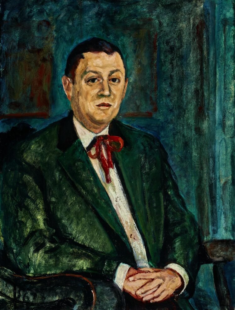 Josef Schulz (1893 – 1973), Porträt Dr. Karl Heinz Ritschel (1930–2019), 1967 (?), Öl auf Leinwand, Inv.-Nr. 1288-2022 © Salzburg Museum (Dauerleihgabe Salzburger Museumsverein),