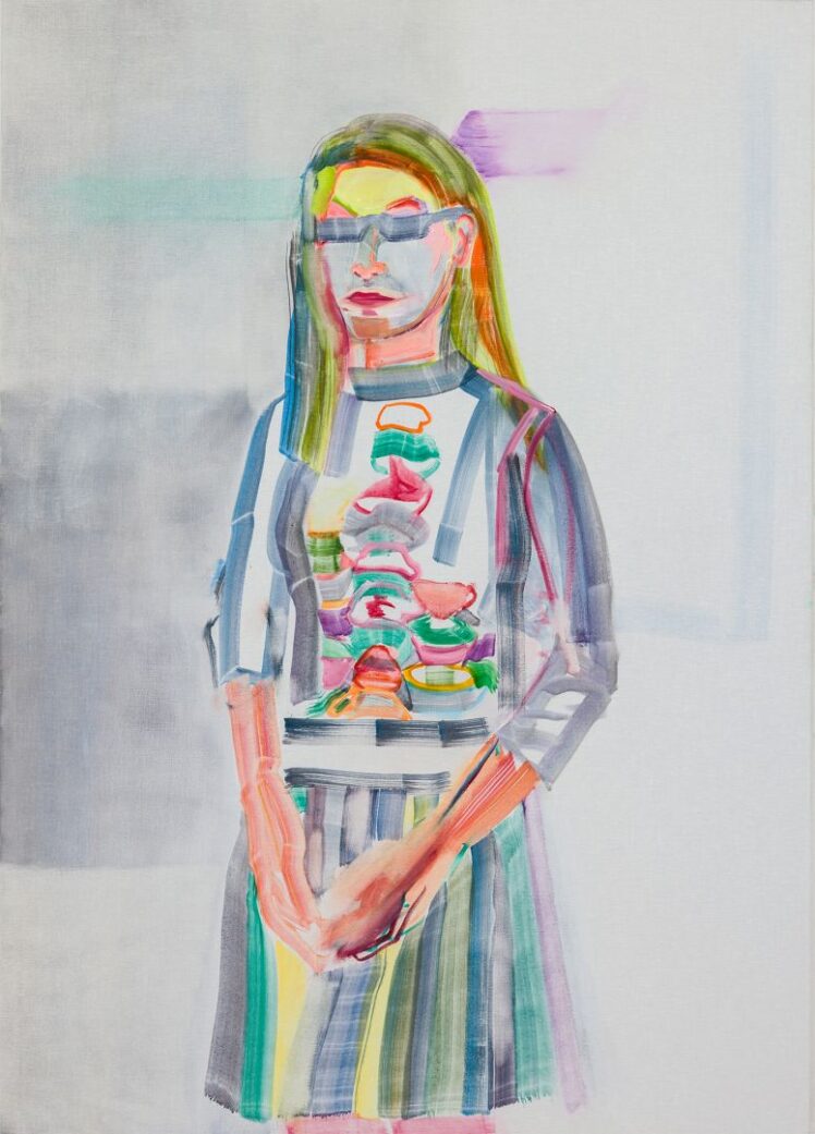 Gerlind Zeilner (*1971), Open Window, 2023, 140 x 100 x 2 cm, Eitempera auf Leinwand, Inv.-Nr. 1062-2025 (Ankauf über Galerienförderung des Bundes 2025 aus Mitteln des Bundeskanzleramtes, Sektion Kunst und Kultur)