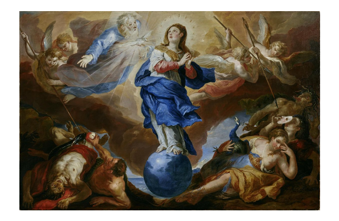 Triumph der Immaculata, Johann Michael Rottmayr, 1697, Öl auf Lwd., Salzburg Museum Inv.-Nr. 488-31