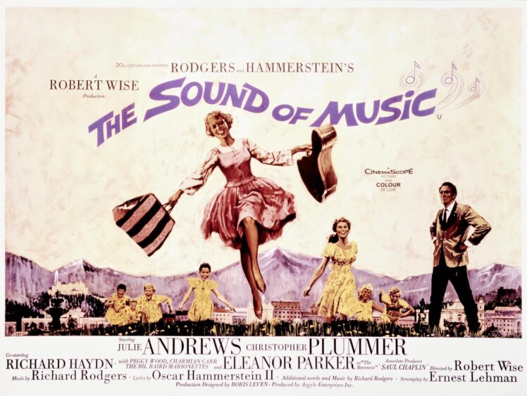 Plakat (Reprint) zum Film „The Sound of Music“, 20th Century Fox, Herausgabe, Howard Terpning (1927) Entwurf; 1965, © Salzburg Museum (Sammlung Roger Pluijm, Schiedam/NL, Ankauf 2024)